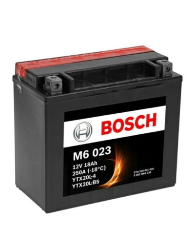 Bosch M6023 (FA1071) 12V 18Ah AGM YTX20L-BS Motosiklet Aküsü